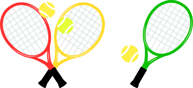 テニスラケットとボール Csai Png 無料イラスト素材 素材ラボ