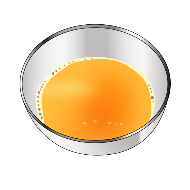 たまご料理 レシピ用溶き卵 無料イラスト素材 素材ラボ