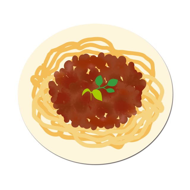 パスタ ミートソース 無料イラスト素材 素材ラボ