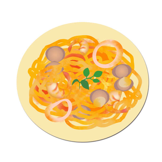 パスタ ペスカトーレ 無料イラスト素材 素材ラボ