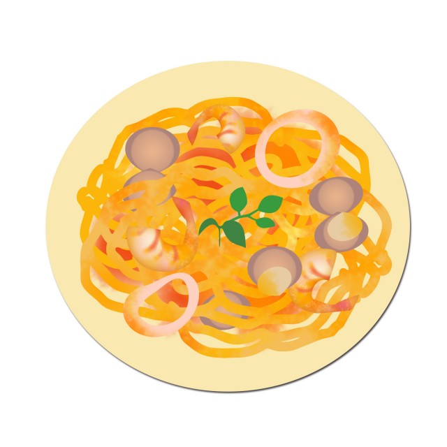 パスタ ペスカトーレ 無料イラスト素材 素材ラボ