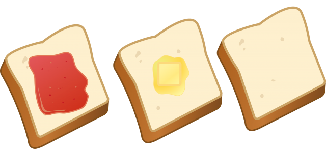 食パン ジャム バタートースト 無料イラスト素材 素材ラボ