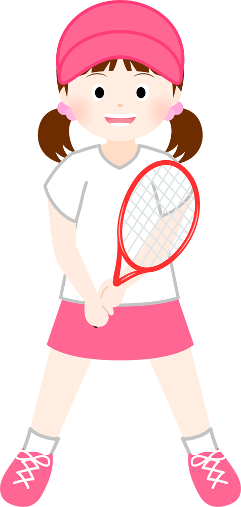 テニスをする女の子 Csai Png 無料イラスト素材 素材ラボ