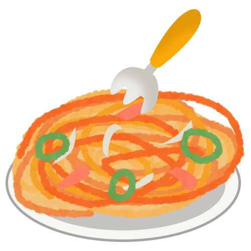 ケチャップのスパゲティ 無料イラスト素材 素材ラボ