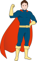 スーパーマン かわいい無料イラスト 使える無料雛形テンプレート最新順 素材ラボ