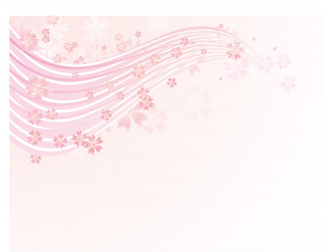 花系ピンクグラデ背景 桜 桃の季節 雛祭りなどに 無料イラスト素材 素材ラボ
