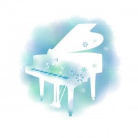 白いピアノ2　雪