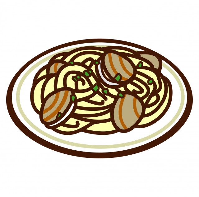 ボンゴレパスタ 無料イラスト素材 素材ラボ