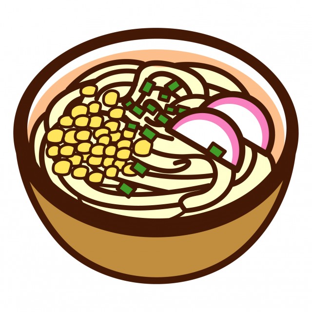 たぬきうどん 無料イラスト素材 素材ラボ