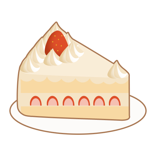 苺のショートケーキ 無料イラスト素材 素材ラボ