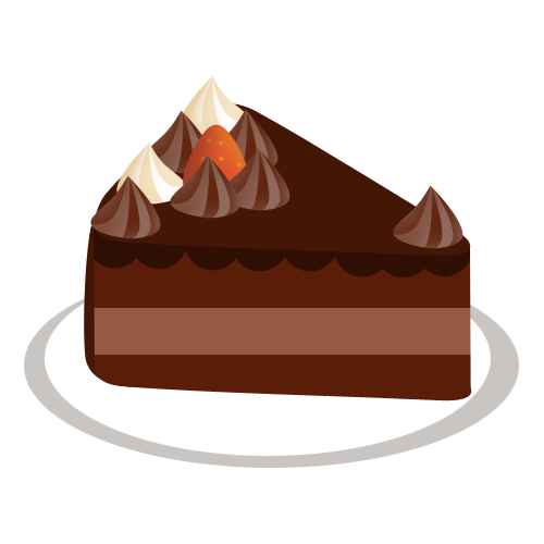 チョコレートケーキ 無料イラスト素材 素材ラボ
