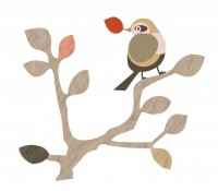 木の上の小鳥