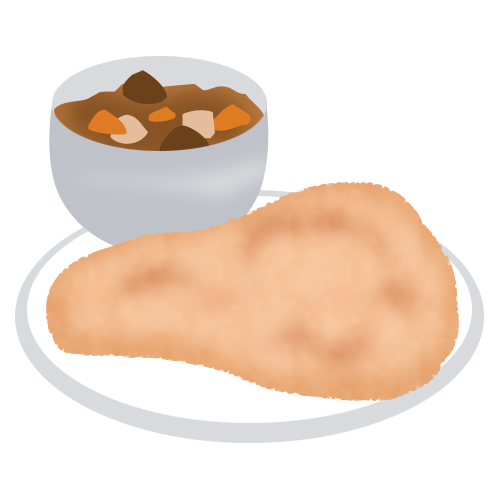 カレーとナン 無料イラスト素材 素材ラボ