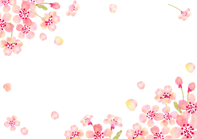 桜満開のフレーム 無料イラスト素材 素材ラボ