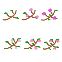 桃の木の生長