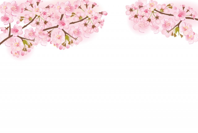 桜の枝フレーム 背景 無料イラスト素材 素材ラボ