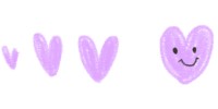 ハート＿紫