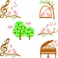 小鳥と木と音楽イ…