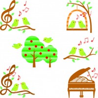 小鳥と木と音楽イ…