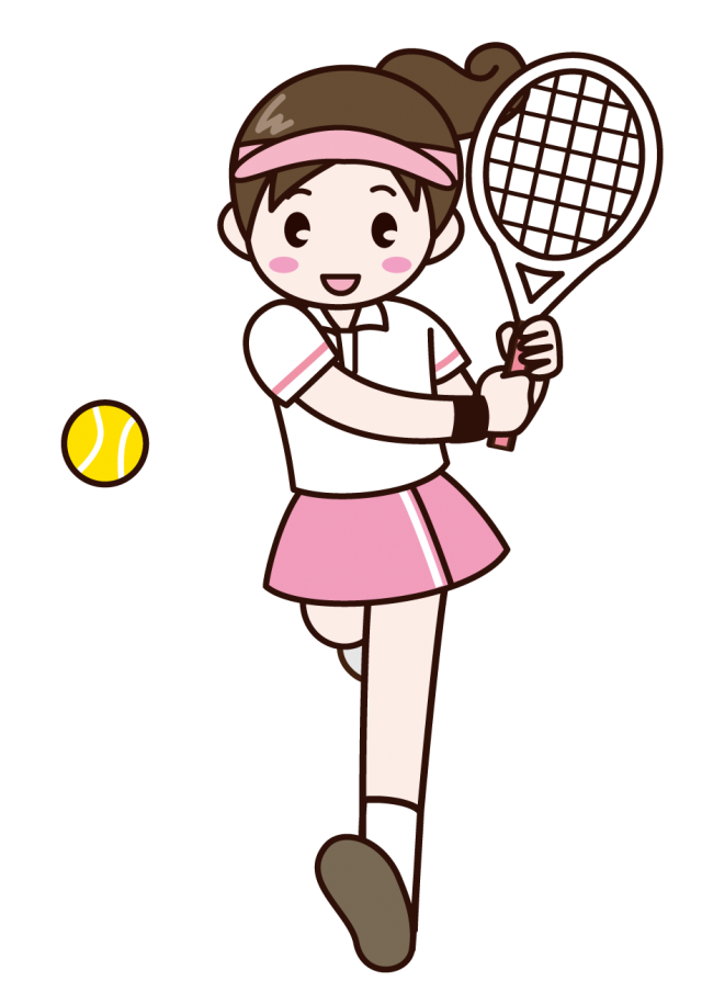 テニス女子 無料イラスト素材 素材ラボ