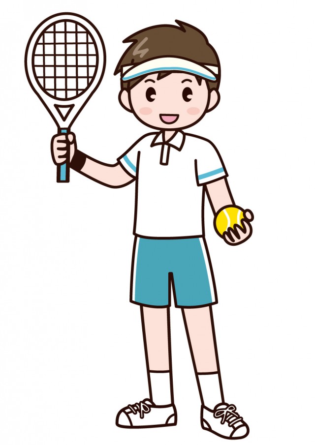 テニス男子 無料イラスト素材 素材ラボ