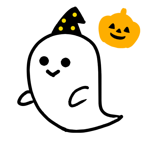 ハロウィンオバケとカボチャ 無料イラスト素材 素材ラボ