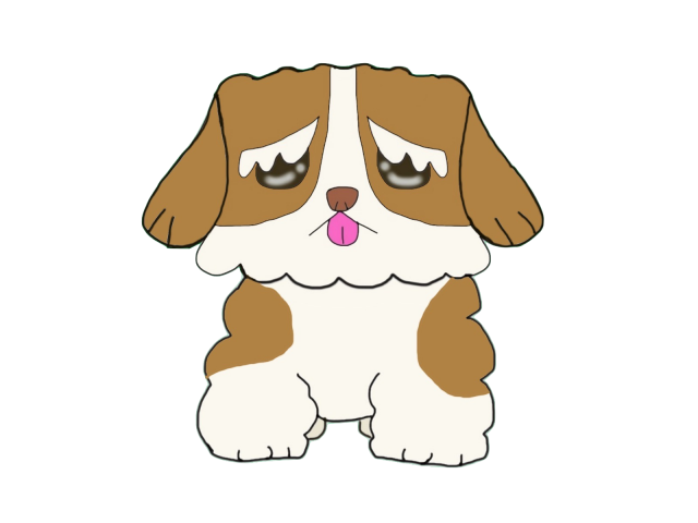 犬 シーズーのイラスト 無料イラスト素材 素材ラボ