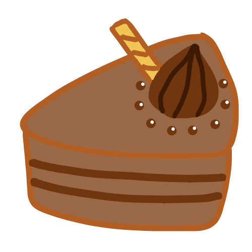 チョコレートケーキのイラスト 無料イラスト素材 素材ラボ