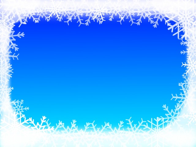 雪の結晶枠 青背景のイラスト 無料イラスト素材 素材ラボ
