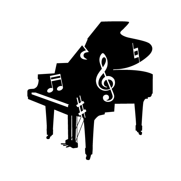 ピアノイラスト ト音記号 音符 音楽記号 無料イラスト素材 素材ラボ