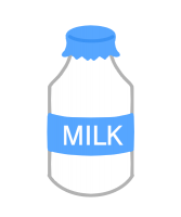 ビン入り牛乳のイラスト 無料イラスト素材 素材ラボ