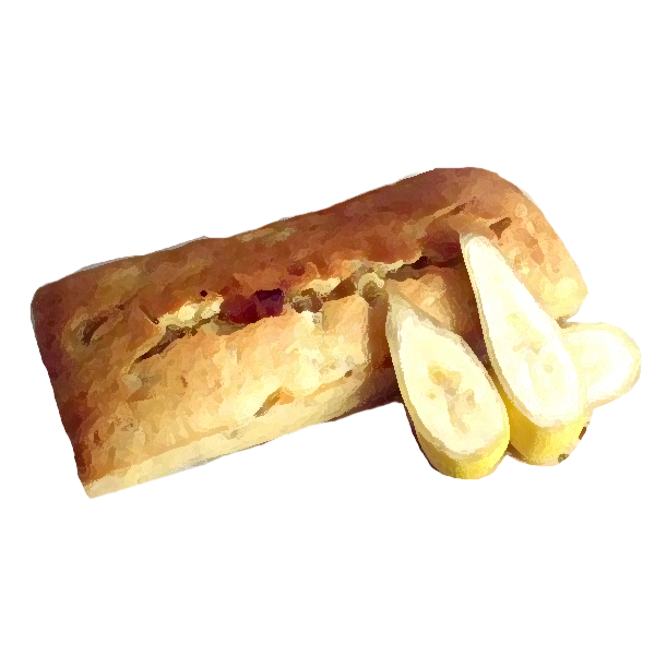 スイーツイラスト ラムバナナのパウンドケーキ 無料イラスト素材 素材ラボ
