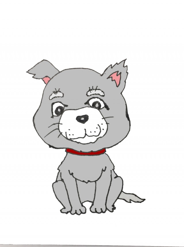 犬シルエットの年賀状の無料イラスト素材 イラストイメージ