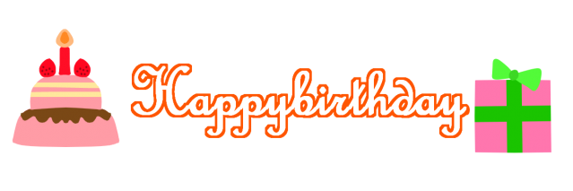 Happybirthdayフォントのイラスト 無料イラスト素材 素材ラボ