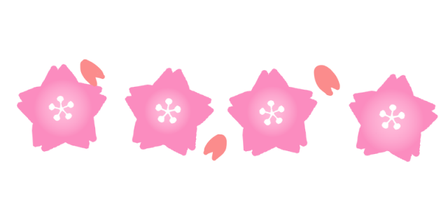 桜の花のラインのイラスト 無料イラスト素材 素材ラボ