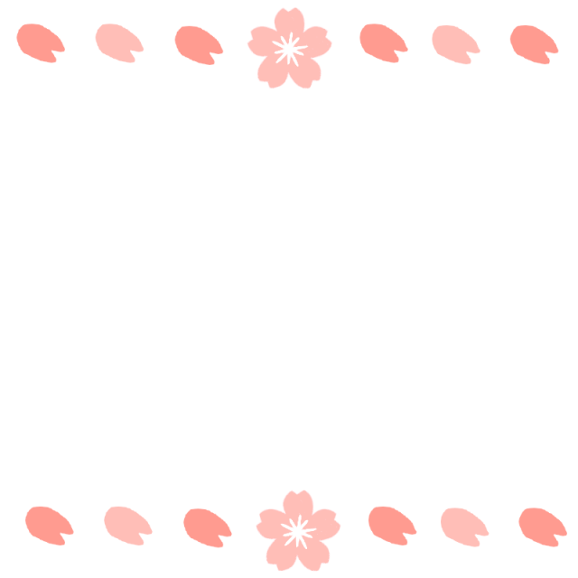 桜と花びらフレームのイラスト 無料イラスト素材 素材ラボ