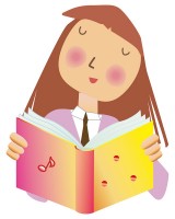本を読む少女1の…