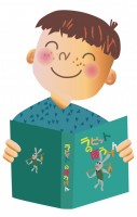 本を読む少年2の…