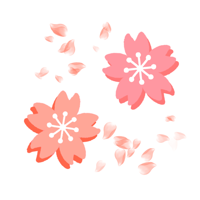 桜と花吹雪のイラスト 無料イラスト素材 素材ラボ