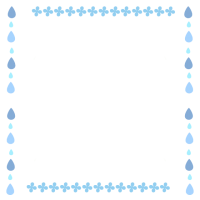 雨のしずくと紫陽…