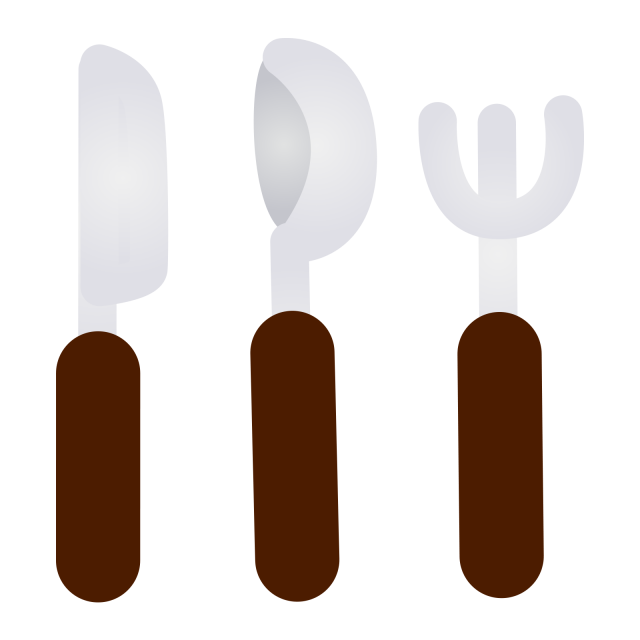 ナイフとフォークとスプーンのイラストセット 無料イラスト素材 素材ラボ