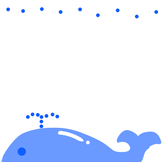 水色のクジラフレームのイラスト 無料イラスト素材 素材ラボ