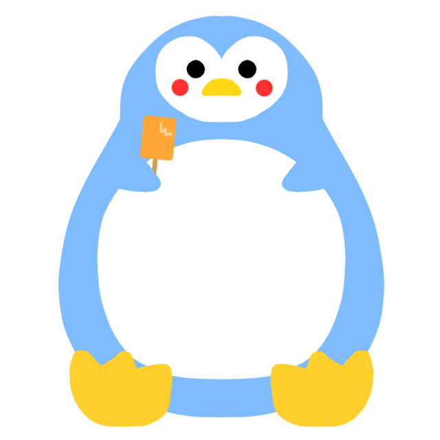 ペンギンフレームのイラスト 無料イラスト素材 素材ラボ