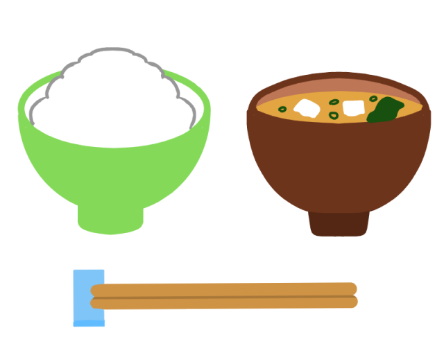 ご飯とみそ汁のイラスト 無料イラスト素材 素材ラボ