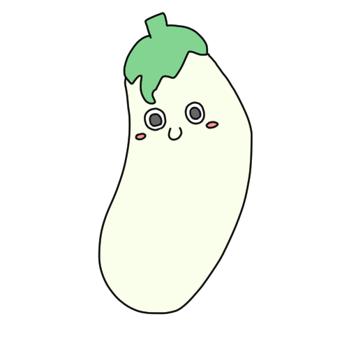 顔のある白ナス 無料イラスト素材 素材ラボ 顔のある白ナス 無料イラスト素材 素材ラボ