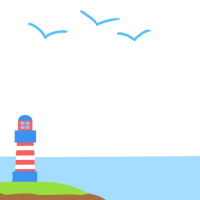 灯台の海フレーム…