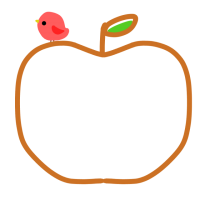 リンゴ型のフレー…