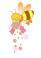 ミツバチとブーケ…