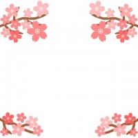 枝付き桜フレーム