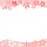 桜模様のフレーム